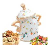 Bidon de Rangement en Céramique - Bidon avec Position | Attitude Bidon Créatif Hands On Hips de Conservation Alimentaire Beau Récipient de Cuisine pour Biscuits, Bonbons, Café, Thé, Sucre