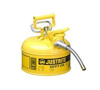 Bidon de Sécurité AccuFlow en Acier de Type II avec 16mm Bec Verseur Flexible Métal, 4 L, Jaune