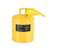 VEVOR Bidon de Sécurité Diesel Type I 19 L avec Pare-flammes en Acier Inoxydable, Couvercle à Fermeture Automatique, Entonnoir PE, Poignée Ergonomique, pour Stockage de Liquides Inflammables, Jaune