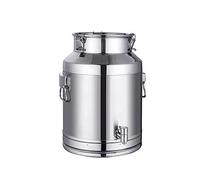 Bidon de transport de lait de ferme - 5L/14L bidon de baratte à lait pot seau à vin baril seau à eau huile réservoir à thé avec couvercle scellé et robinet14L
