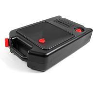 Bidon de vidange d'huile - Capacité de récupération de 8 l - En polyéthylène haute densité - 130 x 300 x 500 mm - Zone de récupération anti-éclaboussures - Élimination écologique des huiles usées -