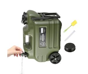 Bidon d'eau de camping | Distributeur portable anti-fuite de 28 l avec roues, grand réservoir d'eau - Pour urgences, pique-nique, voiture, randonnée, survie, tempête, camping-car, refuge, ferme