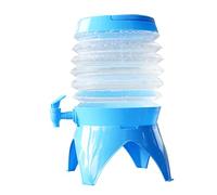 Bidon d'eau d'extérieur - 5,5 l - Distributeur de boisson pliable - Réservoir d'eau portable - Robinet d'écoulement pour voyage, camping, pique-nique, festival, jardin, aventure