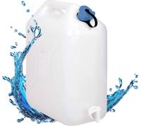 Bidon d'eau extra fort 20 L - env. 36 x 17 x 44 cm - avec bouchon et robinet