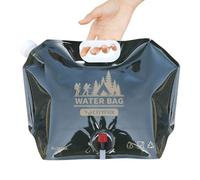 Bidon d'Eau Pliable 8L avec Robinet - Récipient Portable de Qualité Alimentaire PE/PA/PET, Sac de Rangement Réutilisable pour Camping, Randonnée, Pique-nique, Barbecue, Distributeur à Valve Facile