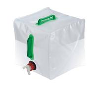Bidon d'eau pliant - Silverline - 20 L - Blanc - Idéal camping - Facile à ranger