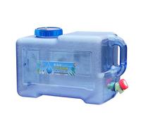 Bidon D'eau Portable Pour Camping - Seau Carré De 5 L Ou 8 L, Seau De Rangement Pour Voiture, Design Extérieur Portable, Robinet Intégré, Robuste | Solution Fiable Pour Les Voyages En Voiture, Randonn