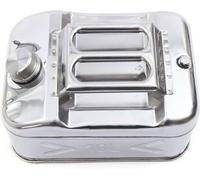 Bidon d'essence en acier inoxydable 10L Réservoir de carburant de remplacement Kit de réservoir diesel Tonneau d'huile Réservoir d'essence avec tube Réserve de carburant diesel