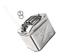 Bidon d'essence épaissi Bidon de carburant Réservoir de carburant 30 litres en acier inoxydable 304 avec bec verseur, jerrycan de 30 litres pour essence, diesel, huile et eau avec bec verseur