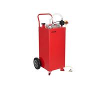 VEVOR Bidon d'Essence et Diesel Sur Roues Capacité 113,5L Conception Sécuritaire Rouge