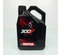 Bidon d'huile Motul 300V Racing Off Road 15W60 4T 100% Synthèse 4L pour moto TT