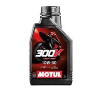 Bidon d'huile Motul 300V Road Racing 10W50 4T 100% Synthèse 1L pour moto Neuf