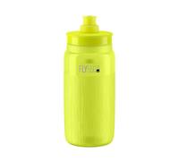 Elite Bidon vélo Fly Tex - Ultraléger Sans BPA Texture TEX - Jaune fluo 550 ml - Route VTT Gravel