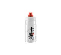 Bidon elite jet 350 ml transparent logo rouge