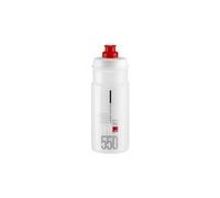 Bidon elite jet 550 ml transparent logo rouge