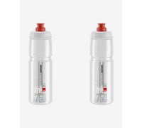 Bidon Elite Jet 750 ml transparent blanc (2 unités)
