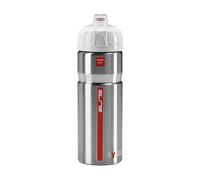Elite – Bidon cyclisme Syssa Aluminium argenté brillant 750 ml – Léger, résistant