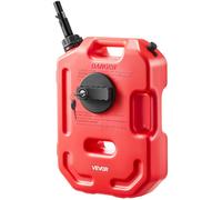 Bidon Essence 10 L-VEVOR-Bidon Carburant avec Bec Verseur, Verrouillage Antivol, pour la Plupart des Voitures, Motos, UTV, Rouge