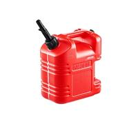 VEVOR Bidon Essence 9,5 L Bidon Carburant avec Bec Verseur, Graduation Transparente, Débit Maximal 15 L/min, Réservoir Essence Plat Portable pour la Plupart des Voitures, Motos, UTV, Tracteurs, Rouge