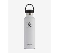 Bidon Hydro Flask 21 oz Standard Mouth avec couvercle Standard Flex Cap blanc