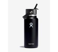 Bidon Hydro Flask 32 Oz Wide Mouth avec bouchon Flex Straw Cap noir