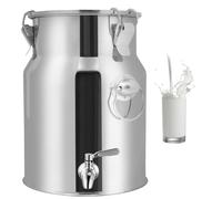 Bidon Inox Avec Robinet,Bidon a Lait Ancien Pour Huile Et Aliments Pour Stockage,Capacity-58L