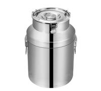 Bidon Inox pour Huile D’olive 1 5 15 25 30L avec Robinet, Pot à Lait Alimentaire avec Couvercle Hermétique, Seau Scellé Étanche, Réservoir pour Liquide Transport(With Spigot,58L/15.32Gal)