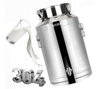 Bidon INOX pour Huile d Olive 10l avec Robinet,Réservoir Scellé en Acier Inoxydable Pots Bidon a Lait pour Pot Seau À Vin Tonneau Boîte À Thé Pot À Produits Laitiers Etc,A-10L