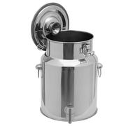 Bidon INOX pour Huile d Olive 5l/10lavec Robinet 201,Pot À Lait INOX avec Couvercle Réservoir Scellé en Acier Inoxydable Pots À Lait SW,Capacity-7L