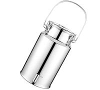 Bidon Inox Pour Huile d Olive 5L avec Robinet 201,Pot À Lait Inox Avec Couvercle Réservoir Scellé en Acier Inoxydable Pots À Lait,capacity-5L