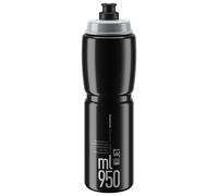 Elite Trinkflasche Jet 950ml, Schwarz/Grau, Polyethylen, 190902