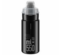 Elite Sport Bidon vélo Jet Plus 550 ml - Mixte Noir - Sans BPA - Bouchon protecteur - Taille unique