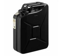 Bidon métal acier 20L UN TÜV essence diesel noir réservoir de réserve de carb...