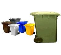 Bidon nettezza urbaine en polypropylène à haute densité. Avec Roues. Résistant à Tous Les Agents chimiques, n'absorbe les liquides. Et 'lavable et stérilisable.