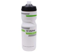 ZEFAL Sense Pro - Bidon/gourde à eau vélo/sport 650 & 800 ml - Premium et Etanche, Mixte Adulte, Blanc/vert, 80 cl