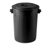 Bidon Stefanplast Avec Couvercle, Modèle 25080+25980, Couleur Noir, Pour E