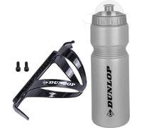 Bidon Vélo Dunlop 750Ml Avec Panier Argenté