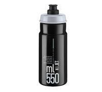 Bidon vélo Elite Jet 550 ml en plastique bio ( Noir / 550 mL )