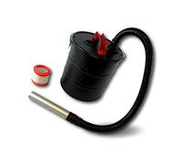 Bidon vide cendres pour aspirateur | Lot de 3 | +/- 20 litres | Livré avec 2 filtres et accessoires | Facile rapide efficace | Cheminées barbecues chaudières | Terre sciure sable | Kibros VIDCENDx3