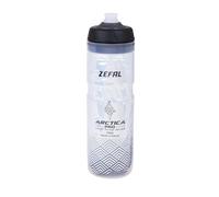 ZEFAL Arctica Pro, Bidon Vélo 750 ML - Gourde Vélo Isotherme Argente/Noire - Inodore et Etanche, Noir