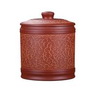 Bidons De Cuisine Boîte de rangement de sachets de thé, pot en argile violette, Pu'er, stockage de gâteaux au thé, pot à thé domestique, grand pot de stockage scellé, pot à thé en argile violette Cont