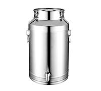 Bidons de transport de lait 35 L Seau à lait et à vin en acier inoxydable 304 Avec robinet et couvercle à joint en silicone Pour le stockage de liquides Idéal pour le lait, le vin