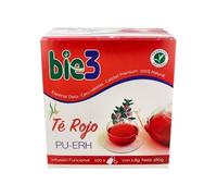 BIE 3 Thé Rouge Pu-Erh Infusion 100 Sachets Drainant Minceur