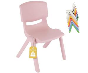 BIECO 04201807 Chaise de Plastique, d'environ 36 x 34 x 51,5 cm, Le Plastique de la Chaise, empilable, Rose
