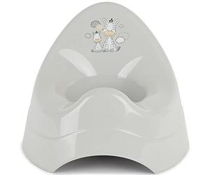 BIECO 11006555 - gris pot, avec motif de zèbre et de la musique, à environ 28 x 28 x 22 cm, à partir de 8 mois à 3 ans