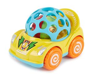 BIECO 19035202 Voiture de Retrait avec Popp, Jaune