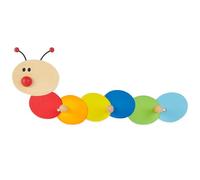 Bieco porte-manteau mural Chenille bois 38 cm 3 crochets pour enfant