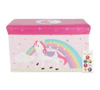 Bieco 4000451 Boîte de rangement avec couvercle licorne pour enfants