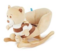 Bieco Peluche Animal à Bascule Ours, Brun | Cheval a Bascule Bebe 1 an | Cheval à Bascule Animal a Bascule Bebe Animaux a Bascule Enfant Cheval Bascule Bois Grand Cheval à Bascule Monter