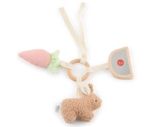 Bieco Activity Toy Bunny Fine jouet contrasté à suspendre 1 pcs